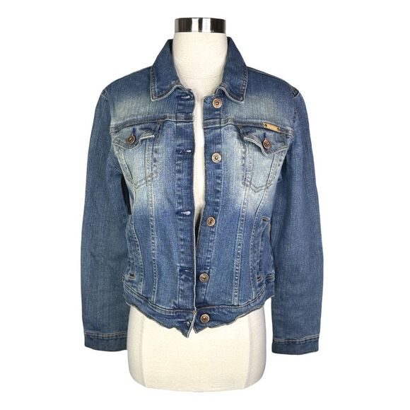 Vintage Y2K SouthPole Embroidered Jean Jacket - Size Medium - Picture 8 of 10